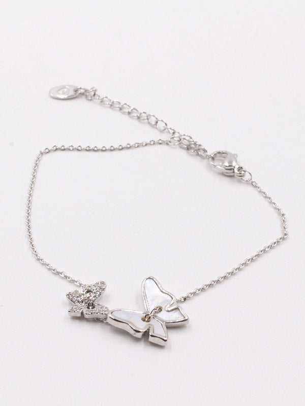 اساور فراشه صدفية ناعمة اسواره jewel فضي