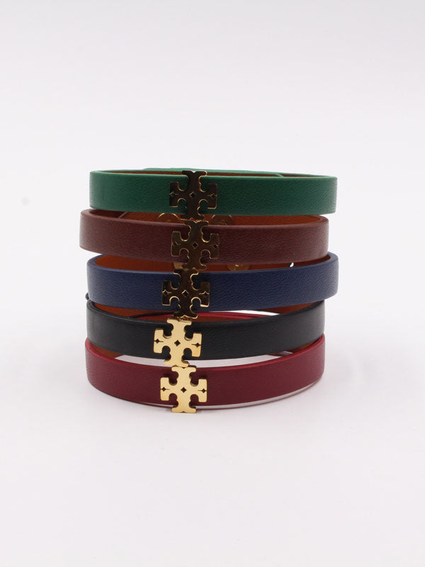 اسوارة توري بورش جلد فلات لوقو اسواره tory burch