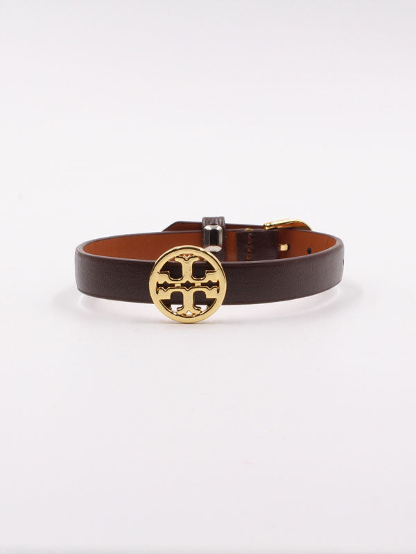 اسوارة توري بورش جلد بيق لوقو اسواره tory burch بني