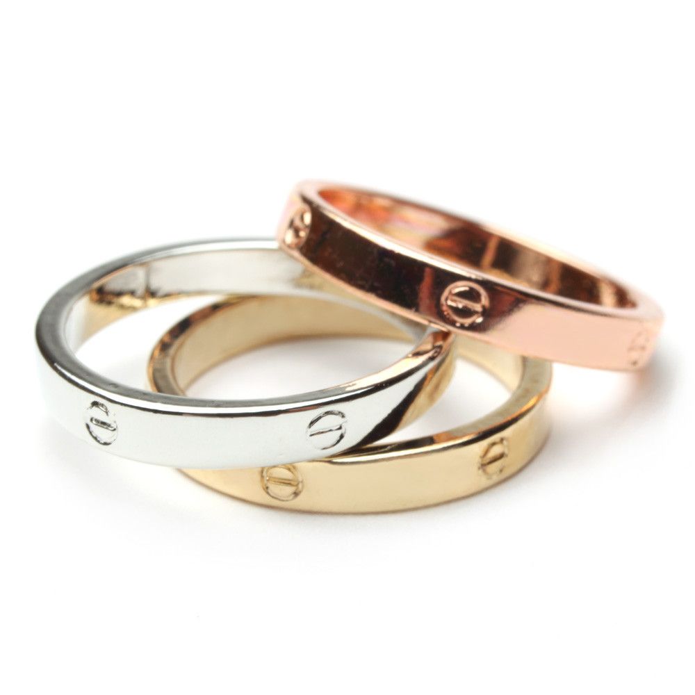 طقم 3 خواتم كارتير ملونه خواتم متوفر 1 لون 7
