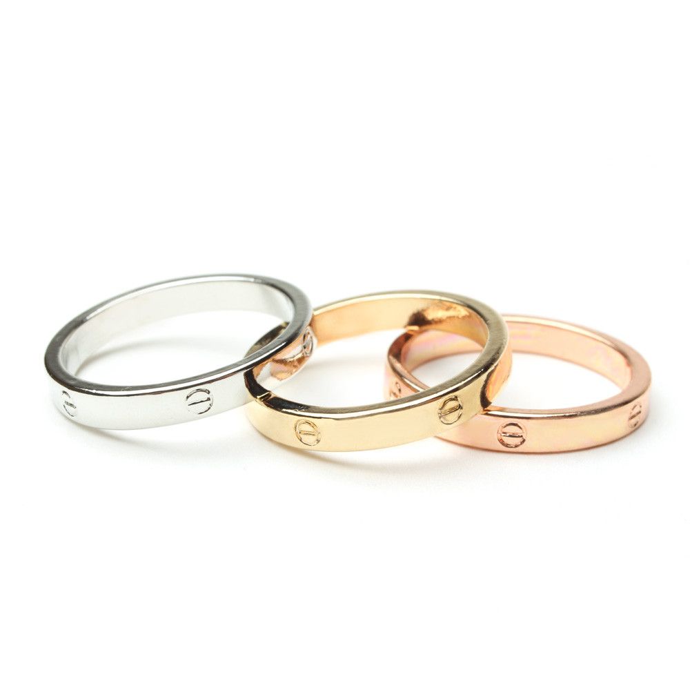 طقم 3 خواتم كارتير ملونه خواتم متوفر 1 لون