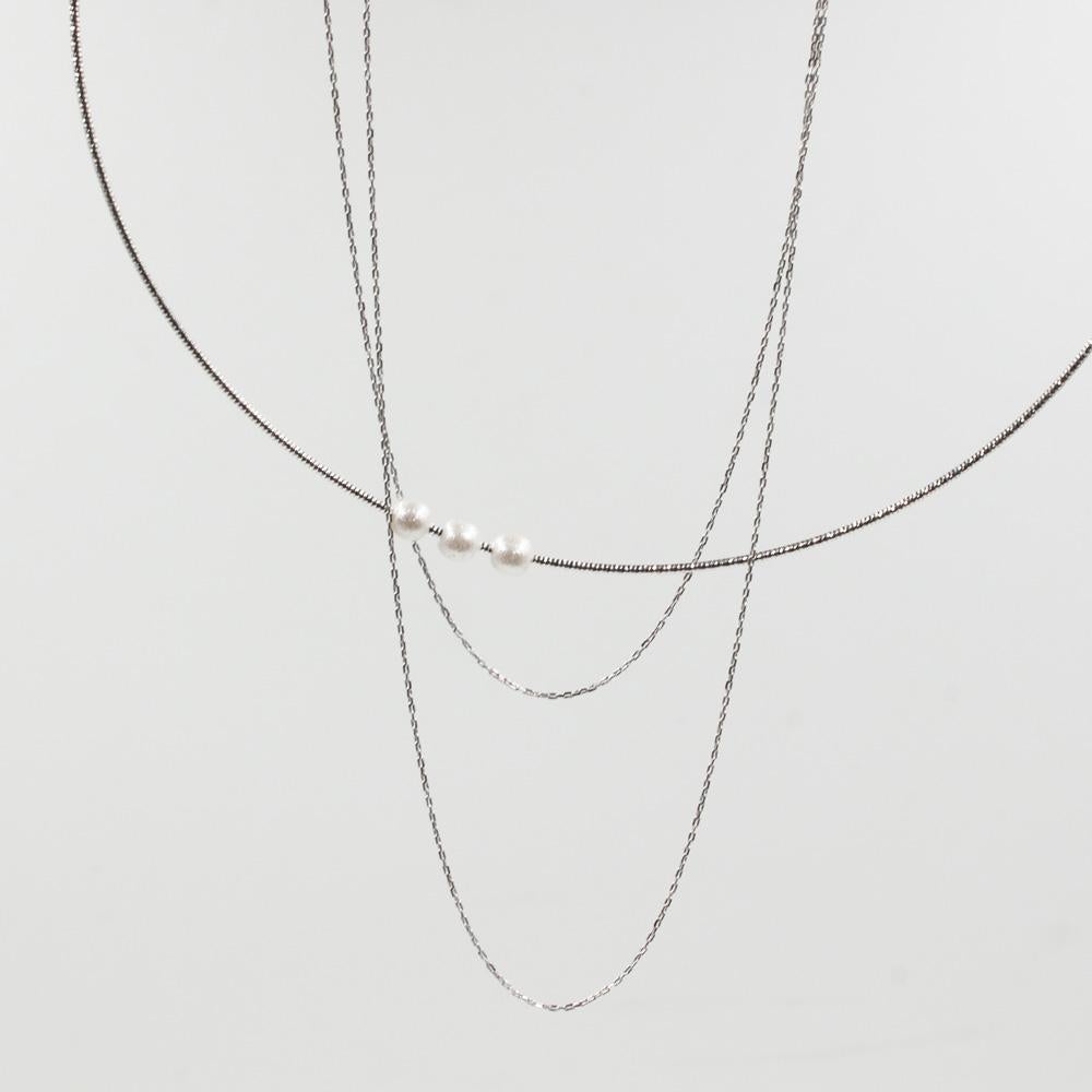 طوق وسلاسل ادوار سلسال متوفر 2 لون فضي