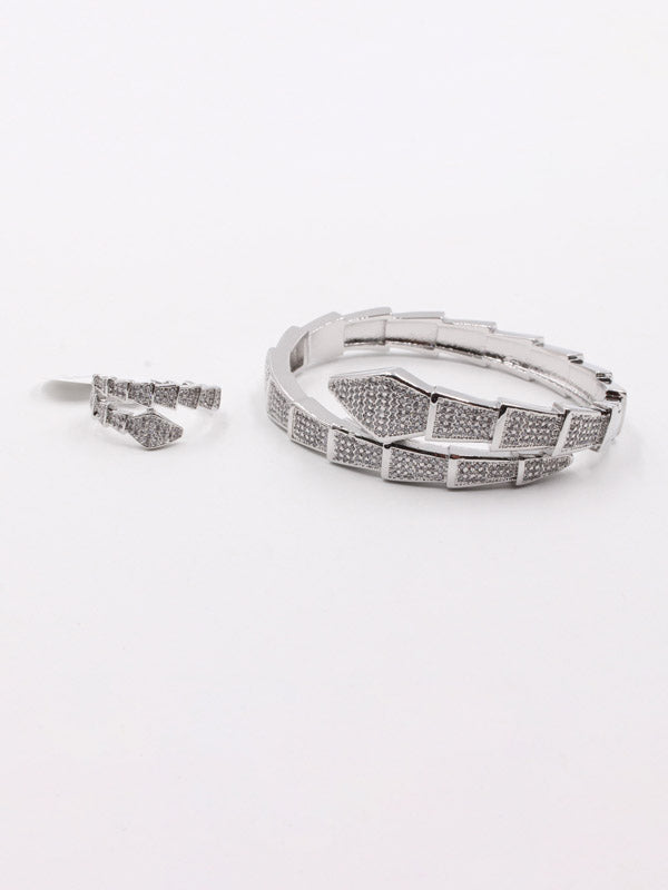 اساور بولغاري سنيك زركون فخمة اسواره CARTIER فضي 7