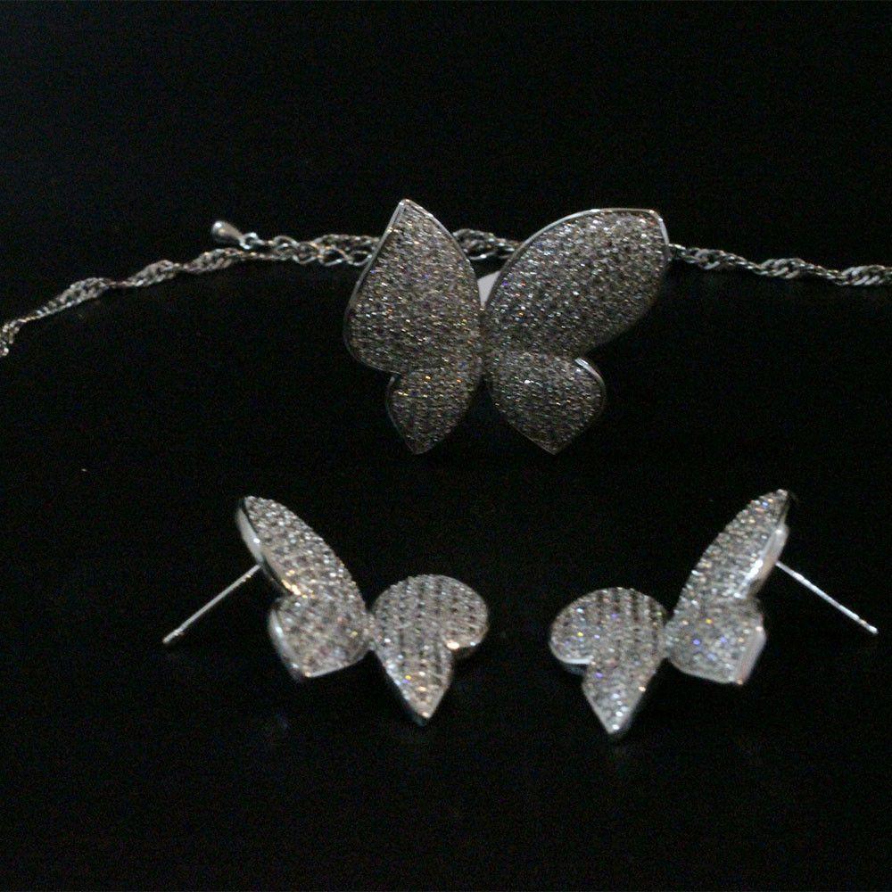 طقم سهره فان كليف فراشه زركون كوري اطقم متوفر 2 لون