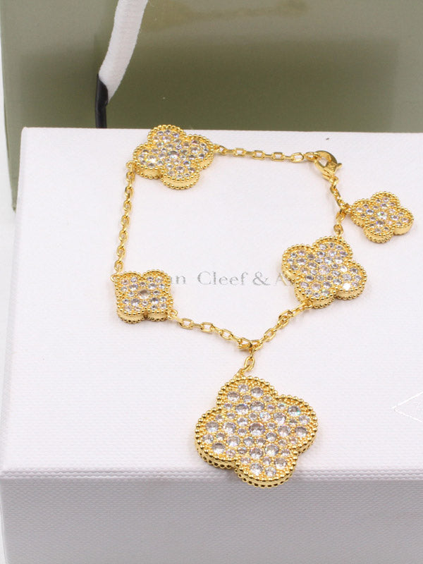 اساور فان كليف ملتي فلاورز سايز اسواره van cleef ذهبي