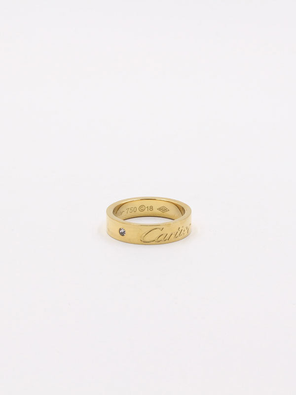 خاتم كارتير لوقو ذهبي 5MM خواتم CARTIER
