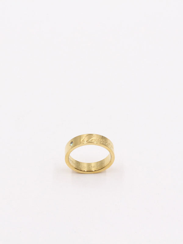 خاتم كارتير لوقو ذهبي 5MM خواتم CARTIER