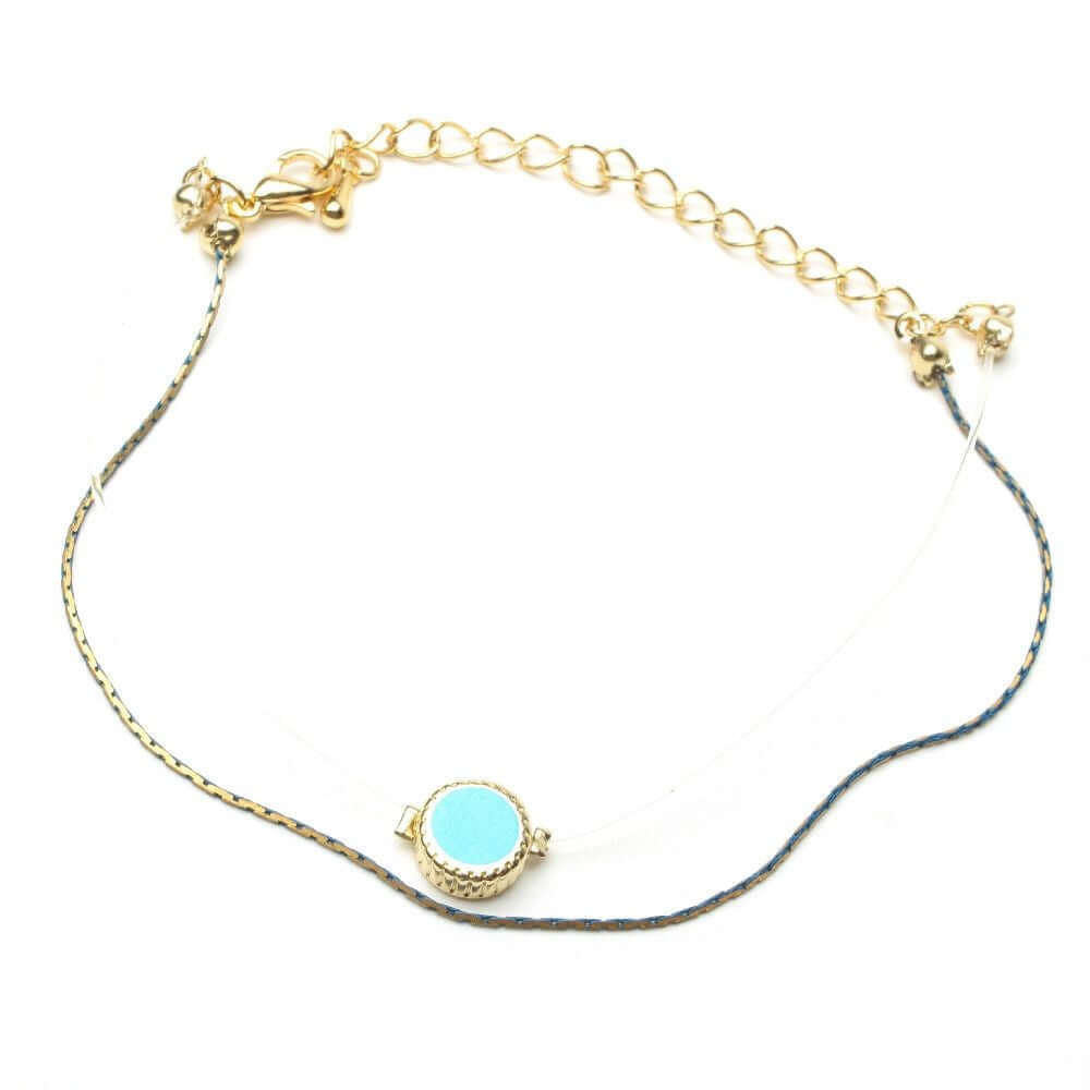 اسواره ناعمه بتعليقه دائريه اسواره متوفر 6 لون تركواز