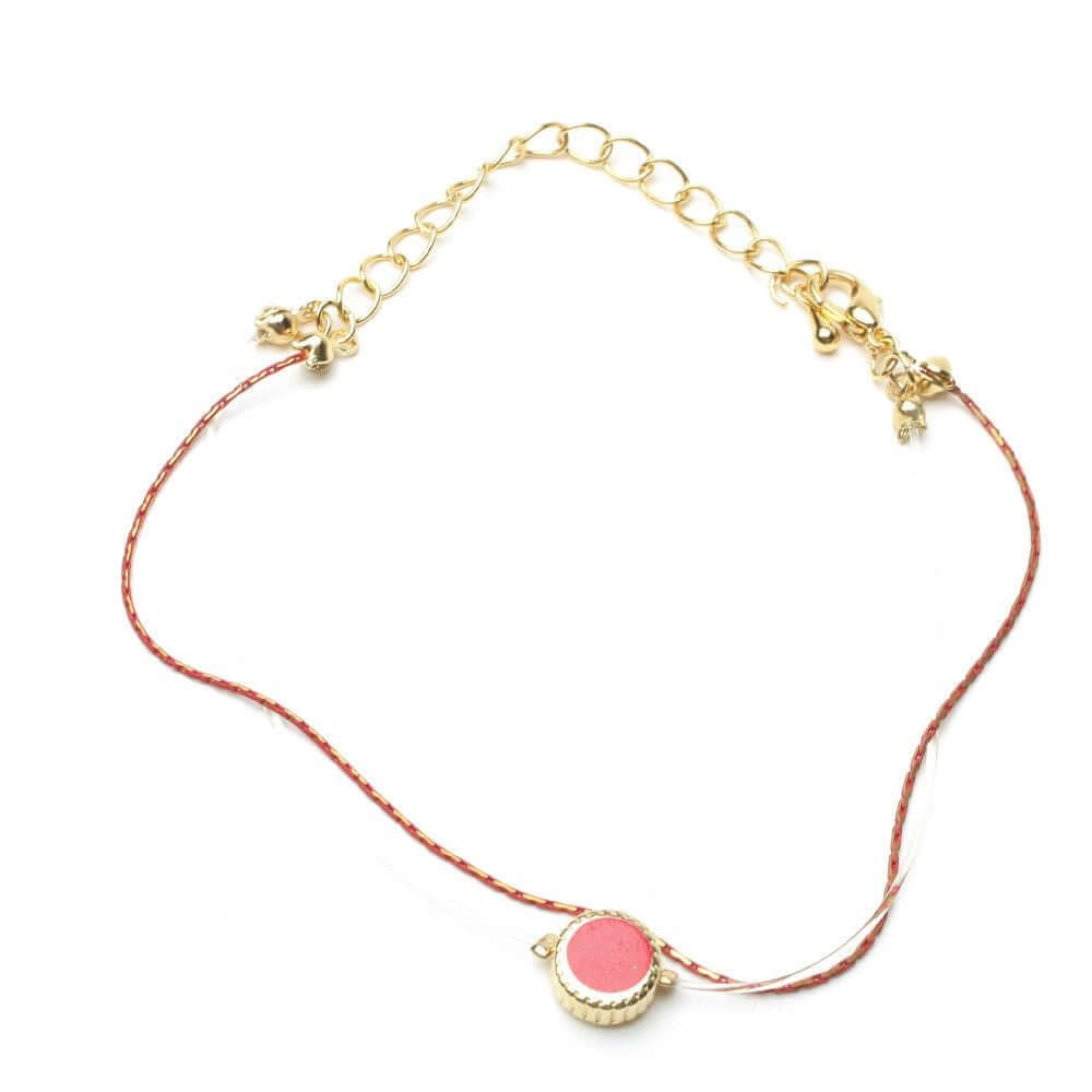 اسواره ناعمه بتعليقه دائريه اسواره متوفر 6 لون احمر