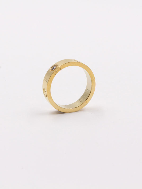 خاتم كارتير لوقو ذهبي زركون خواتم CARTIER