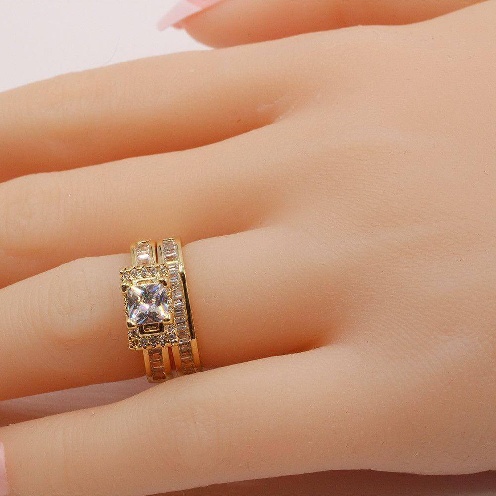 خواتم توينز راقيه بزركون خواتم متوفر 3 لون