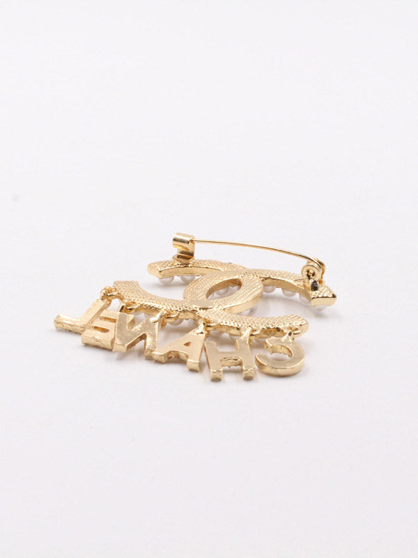 بروش شانيل لولو وكريستال بروش chanel