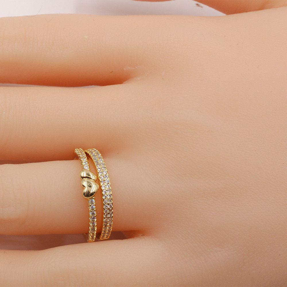 خواتم توينز هارت زركون خواتم متوفر 2 لون