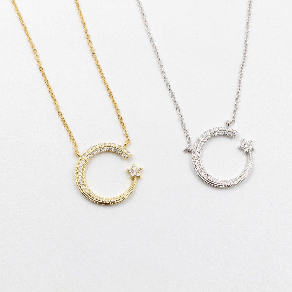 سلسال هلال زركون سلسال متوفر 2 لون