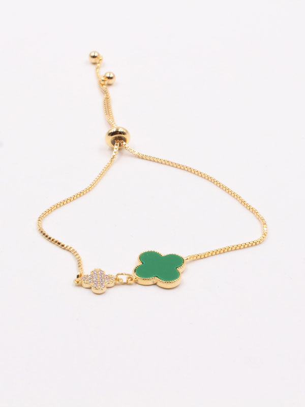 اسوارة فان كليف شيل سحاب ناعمة اسواره van cleef اخضر ذهبي