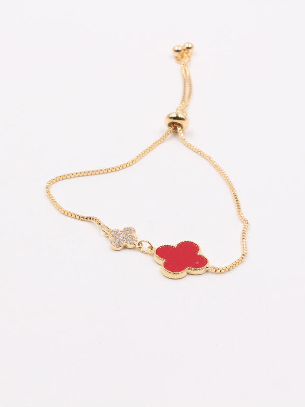 اسوارة فان كليف شيل سحاب ناعمة اسواره van cleef احمر ذهبي