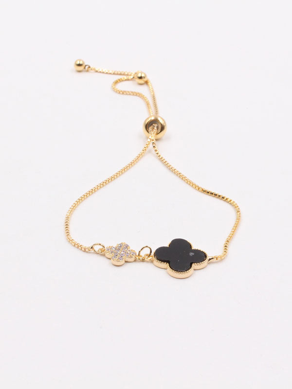 اسوارة فان كليف شيل سحاب ناعمة اسواره van cleef اسود ذهبي