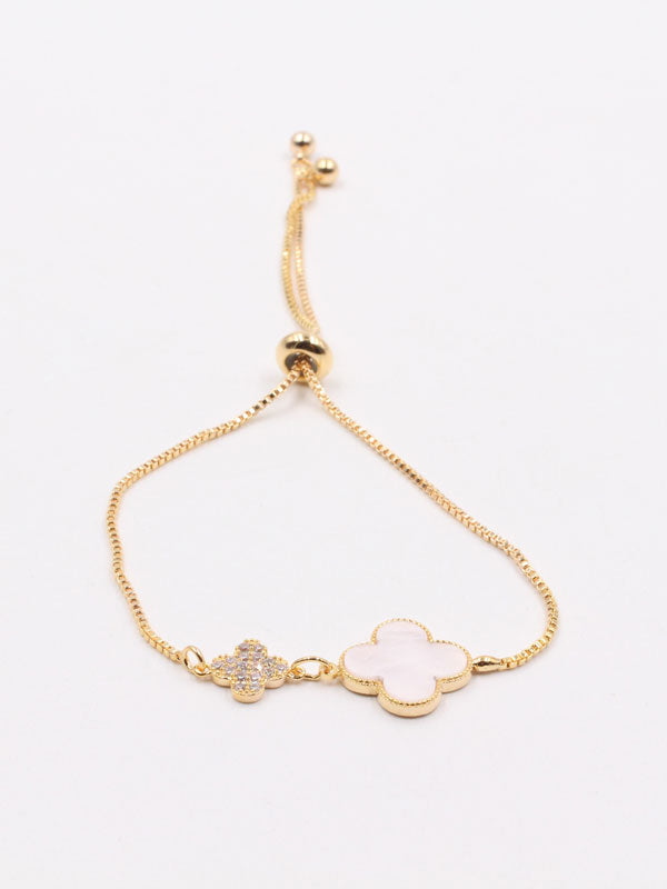 اسوارة فان كليف شيل سحاب ناعمة اسواره van cleef ابيض ذهبي