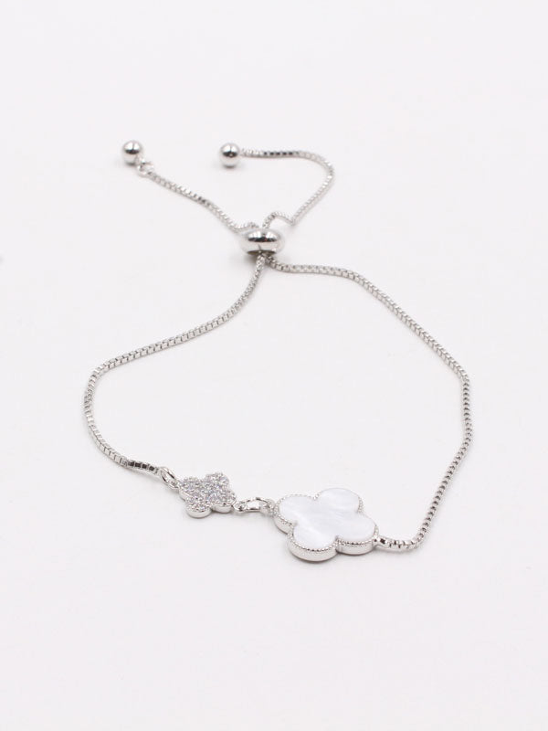 اسوارة فان كليف شيل سحاب ناعمة اسواره van cleef ابيض فضي