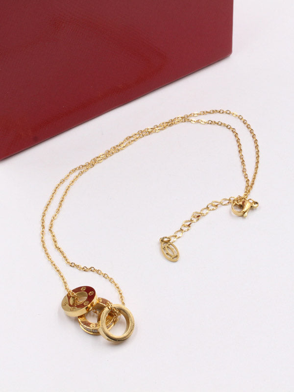 سلسال كارتير ثري سيركلز سلسال CARTIER