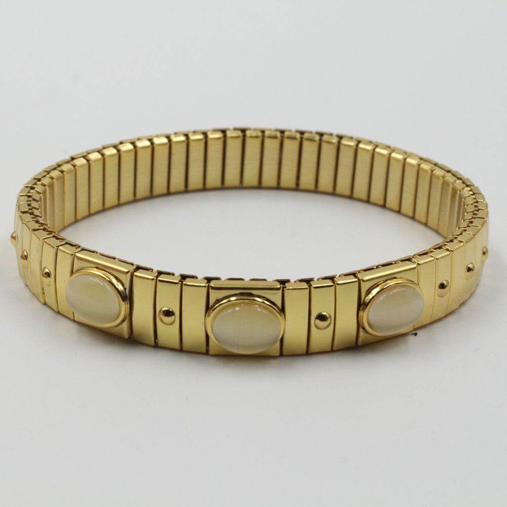 اسوارة نومنيشن اوفال ستانلس ستيل اسواره nomination بيج ذهبي