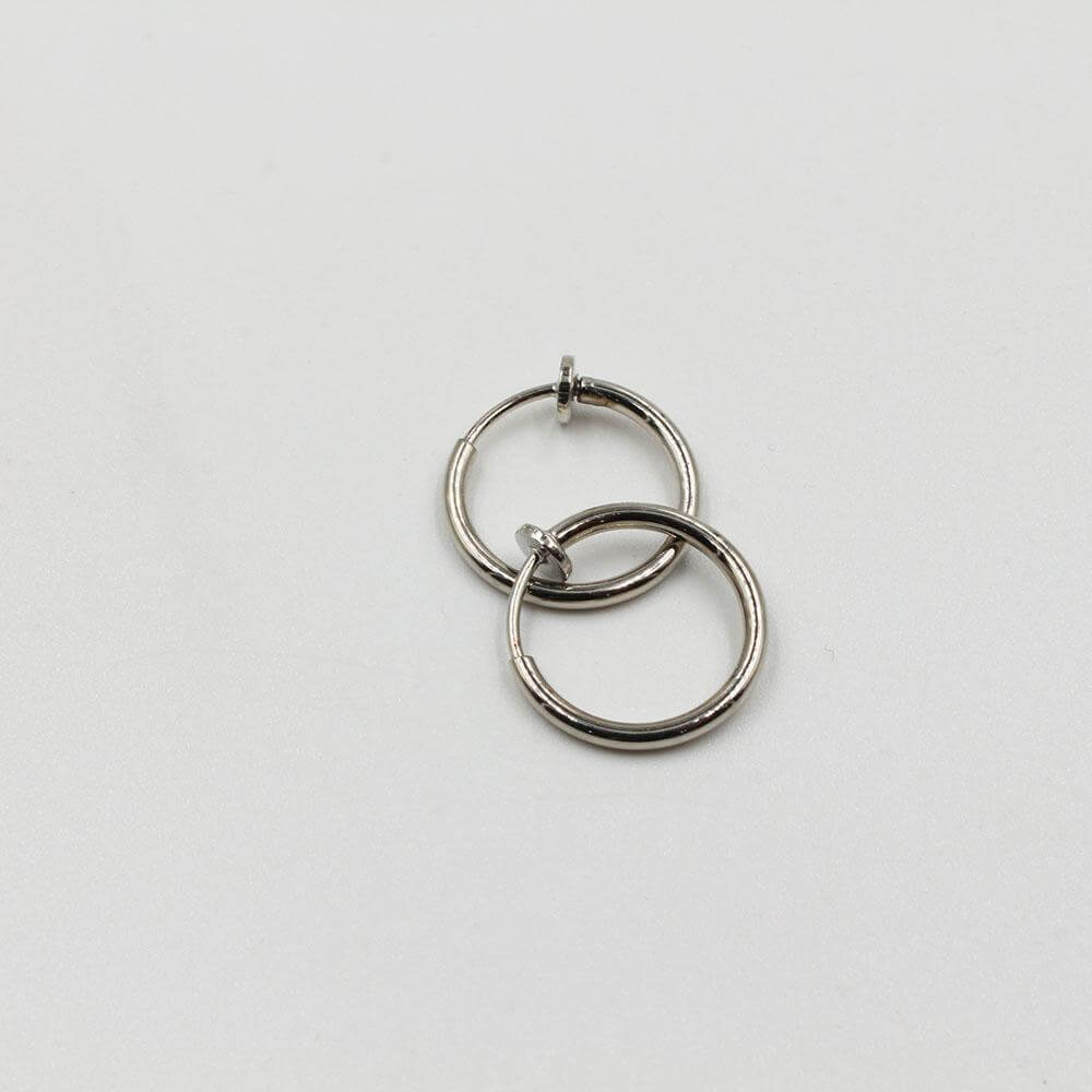 حلق مدور شاين صغير حلق متوفر 3 لون فضي