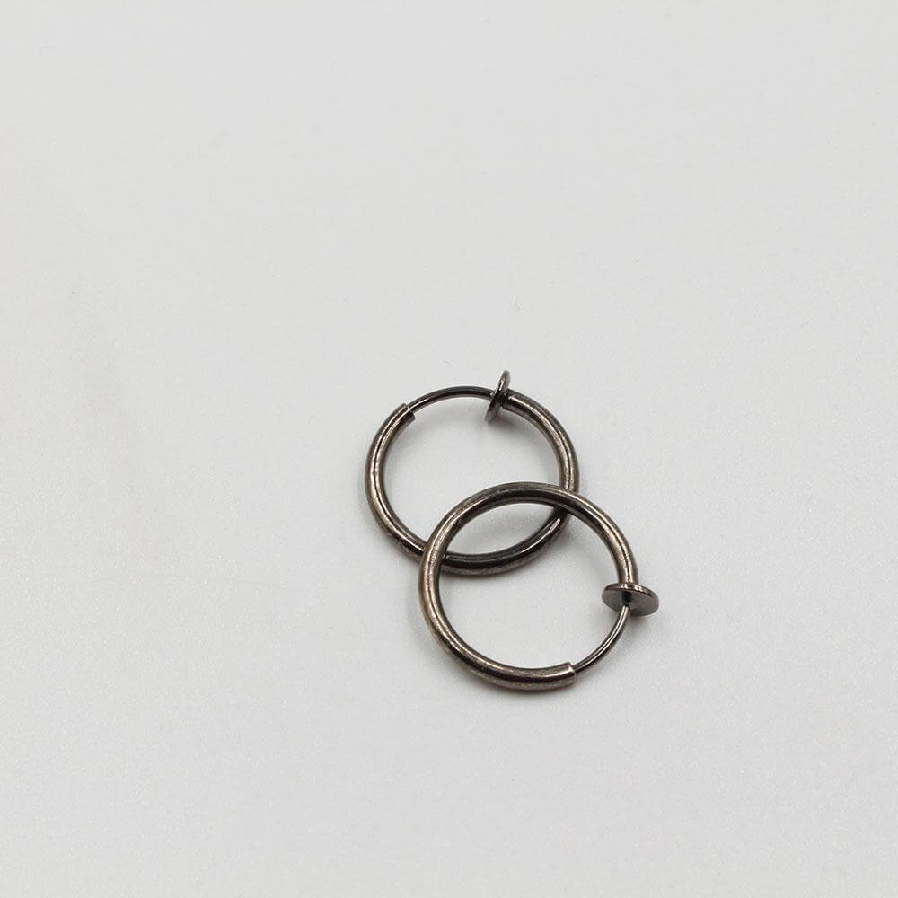 حلق مدور شاين صغير حلق متوفر 3 لون اسود