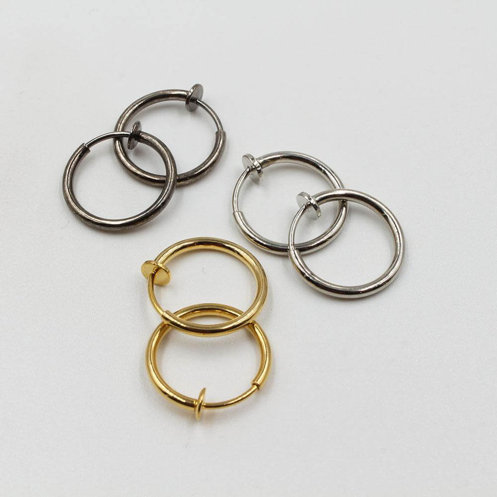 حلق مدور شاين صغير حلق متوفر 3 لون