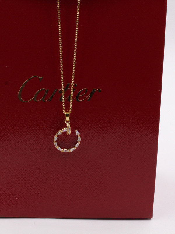 سلسال كارتير مسمار كيوبك ستون سلسال CARTIER ذهبي