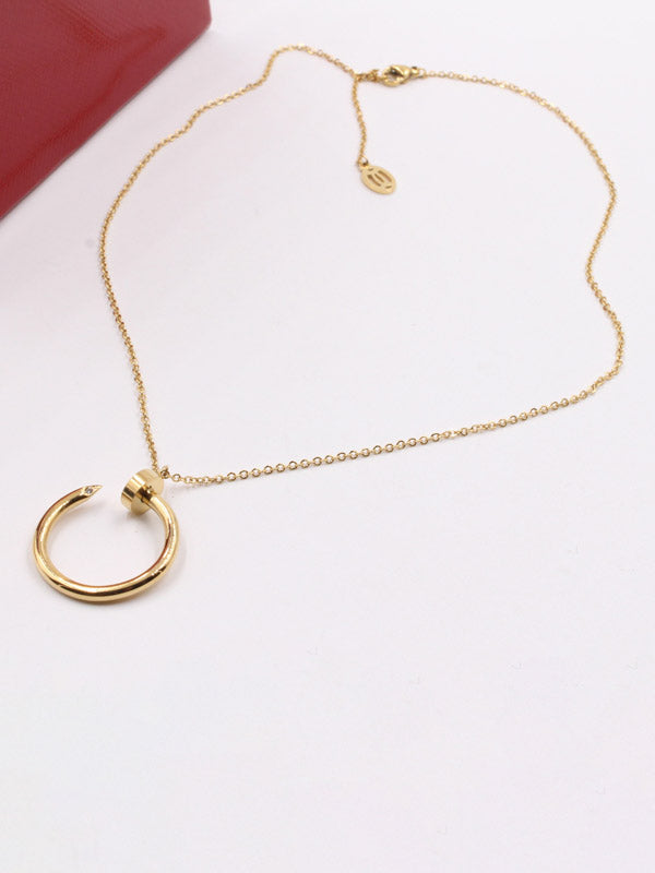 سلسال مسمار كارتير كبير ميتال لوقو سلسال CARTIER