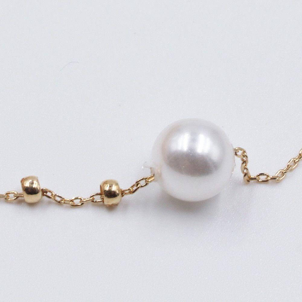 اسواره حبة لولو سلسله بقطع معدينه اسواره متوفر 1 لون