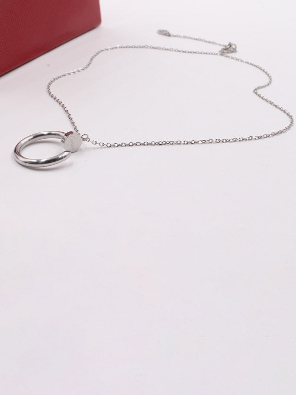 سلسال مسمار كارتير كبير ميتال لوقو سلسال CARTIER