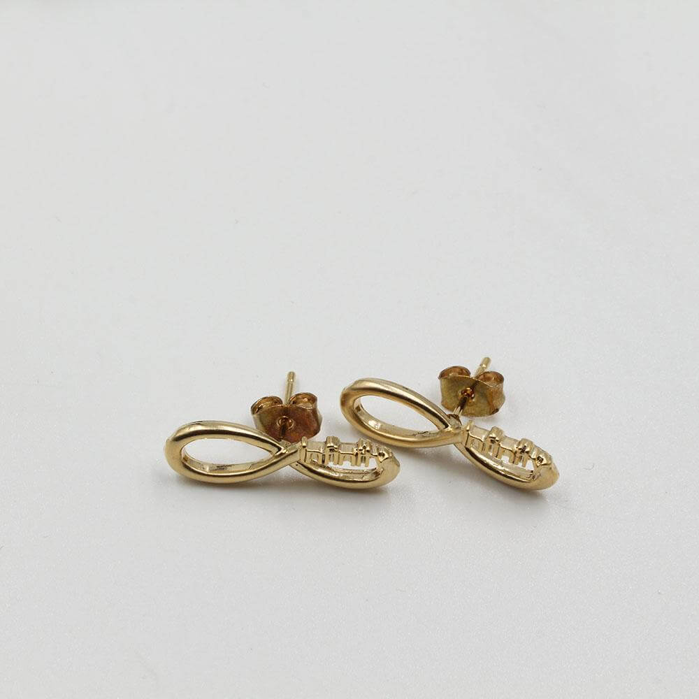 حلق تيفاني انفينيتي حلق متوفر 2 لون ذهبي