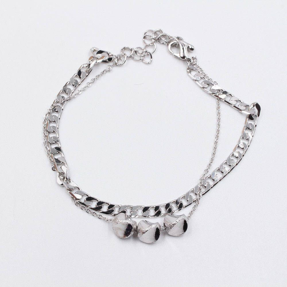 اسواره شينز وذ سمول بيندنت اسواره متوفر 2 لون فضي