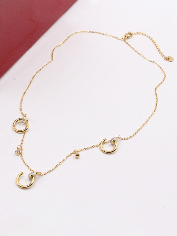 سلسال كارتير مسمامير سلسال CARTIER ذهبي