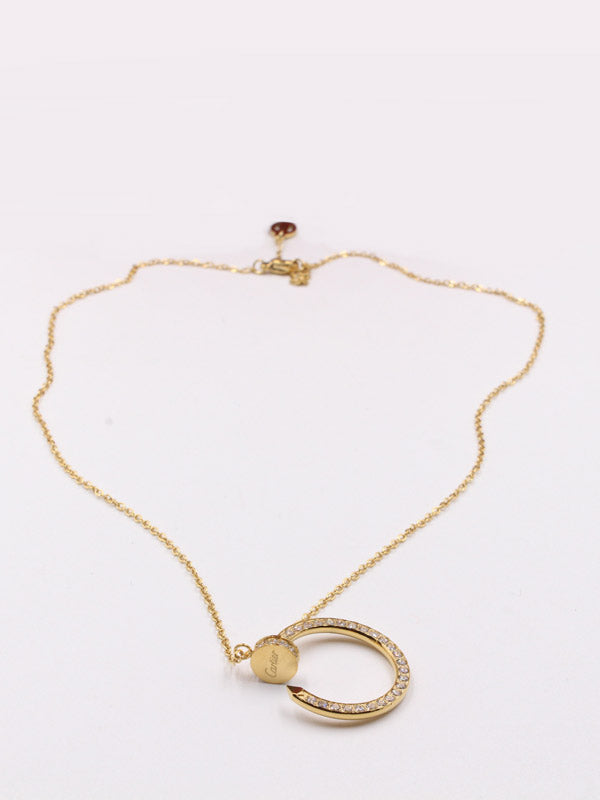 سلسال مسمار كارتير كبير زركون سلسال CARTIER