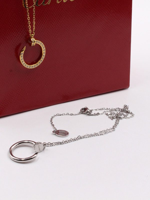 سلسال مسمار كارتير زركون وسط سلسال dior