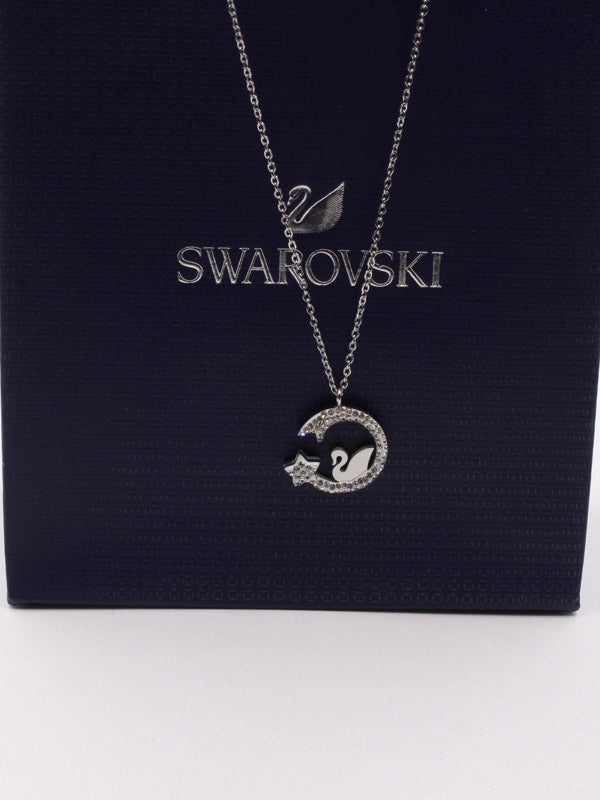 سلسال سواروفسكي فضي سلسال Swarovski