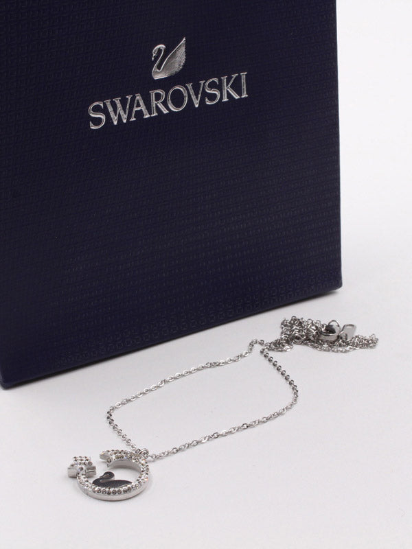 سلسال سواروفسكي فضي سلسال Swarovski