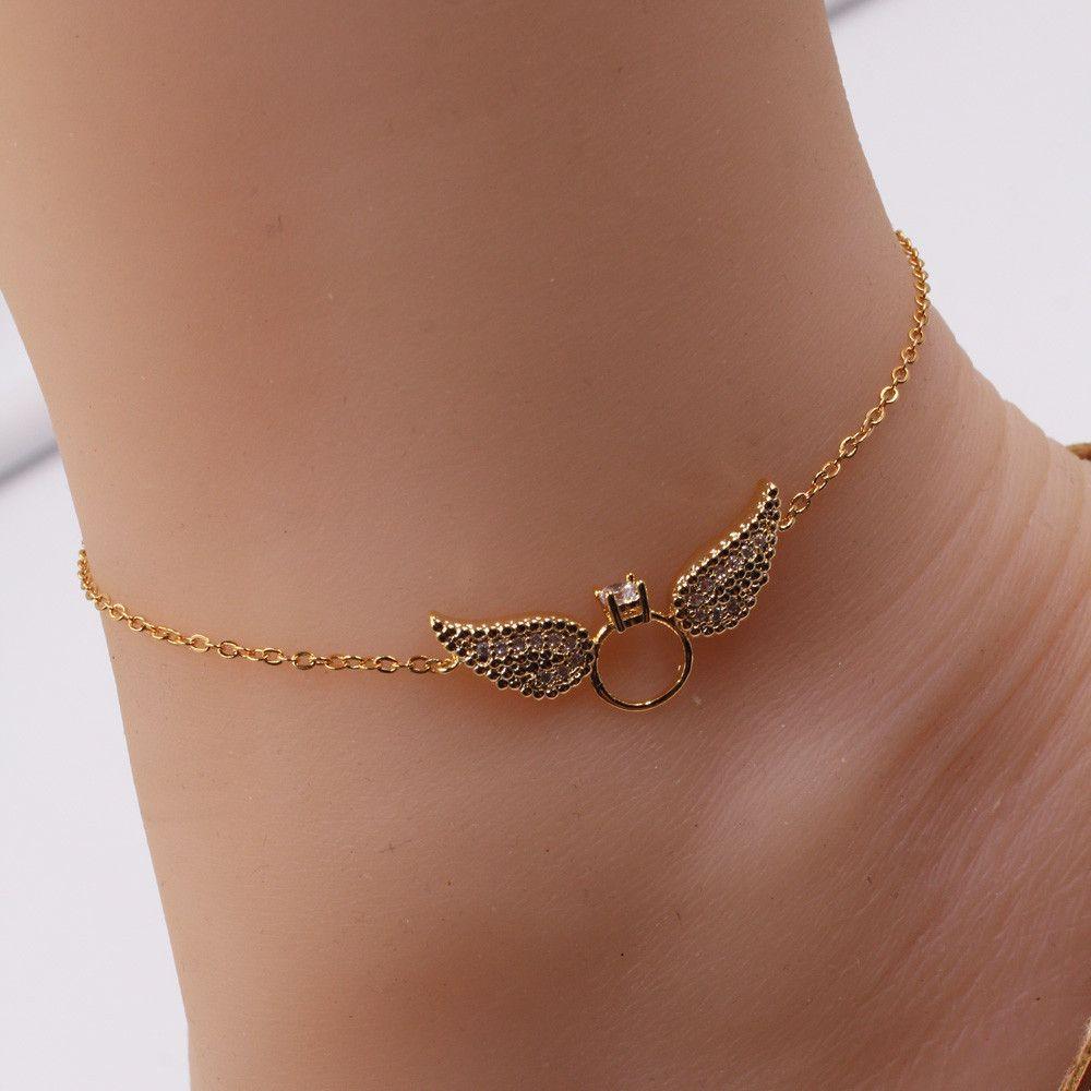 خلخال جناح تيفاني زركون خلاخل متوفر 4 لون