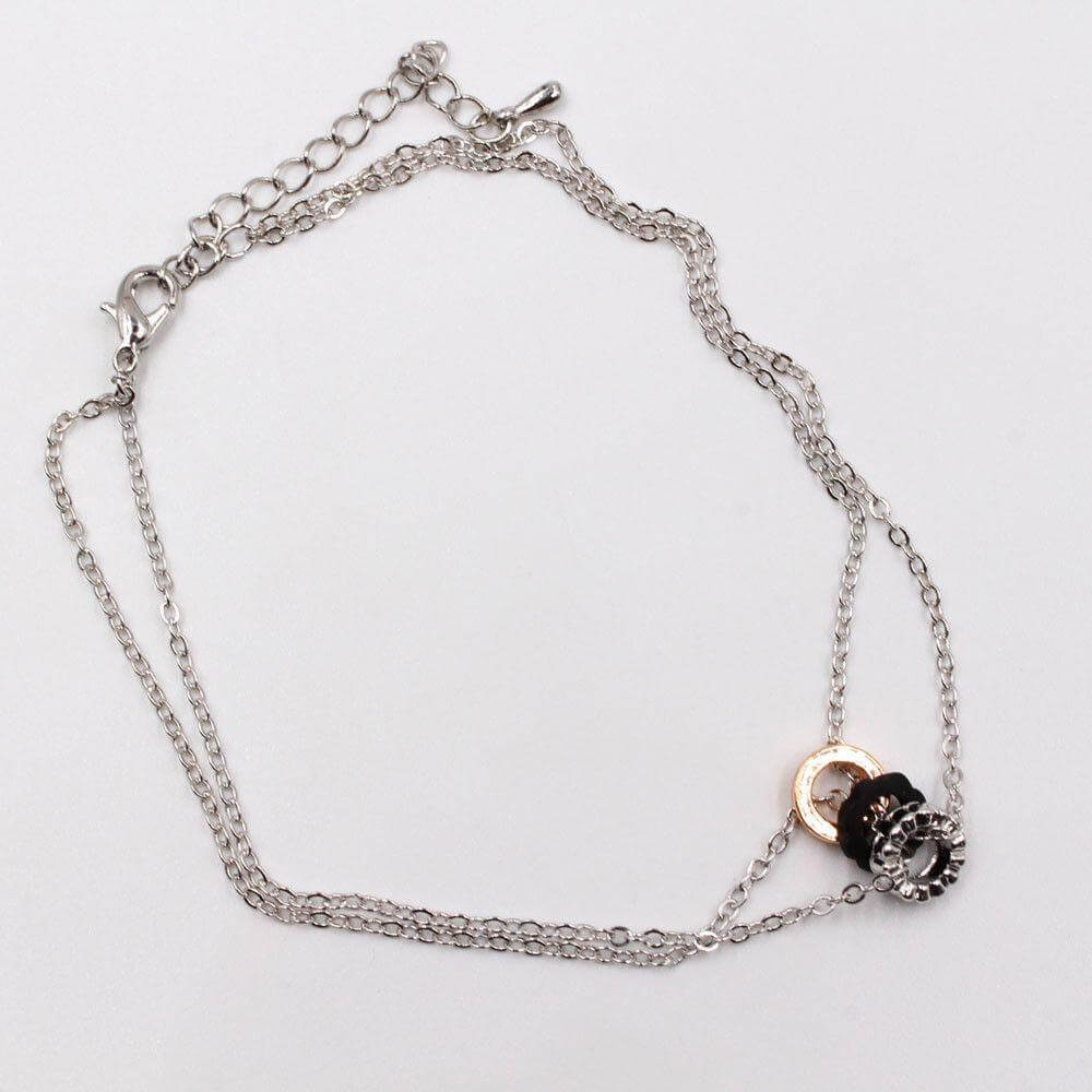 خلخال بوشرون دورين ناعم خلاخل متوفر 2 لون فضي