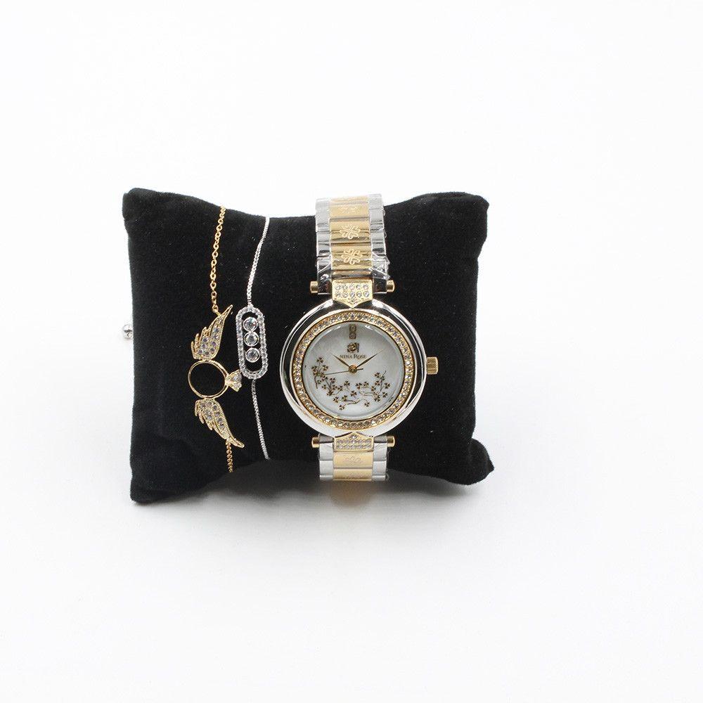طقم ساعه ماركة نينا روز اطقم ساعات متوفر 1 لون