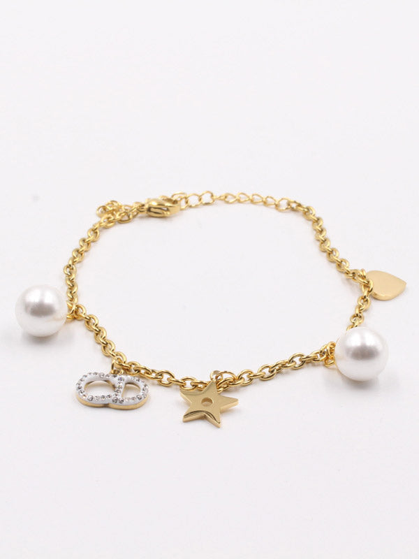 اسوارة سي ديور بيرل اسواره dior ذهبي