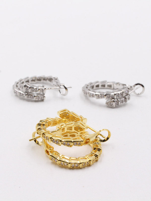 حلق بولغاري سنيك زركون كيرف حلق bvlgari