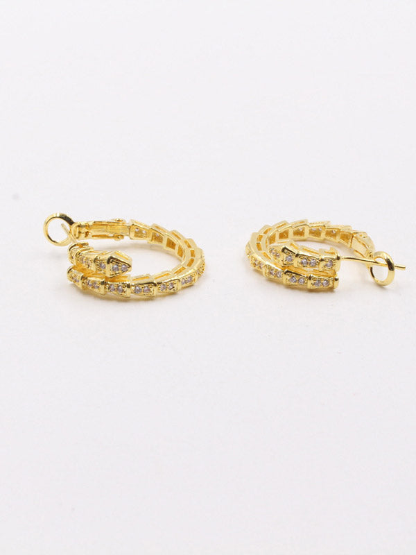 حلق بولغاري سنيك زركون كيرف حلق bvlgari