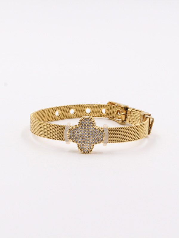 اسوارة فان كليف ساعه زركون اسواره van cleef ذهبي