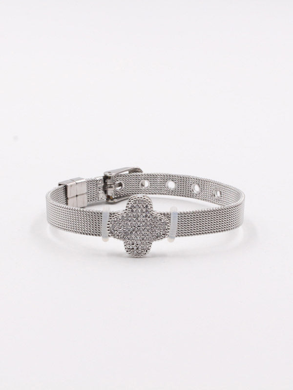 اسوارة فان كليف ساعه زركون اسواره van cleef فضي