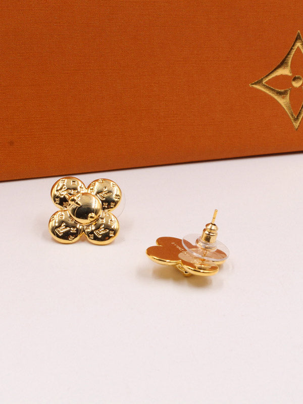 حلق لويس فيتون بيق فلاور حلق louis vuitton ذهبي