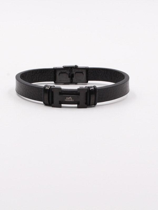 أسوارة هرمز رجالي جلد اسود اسواره HERMES اسود