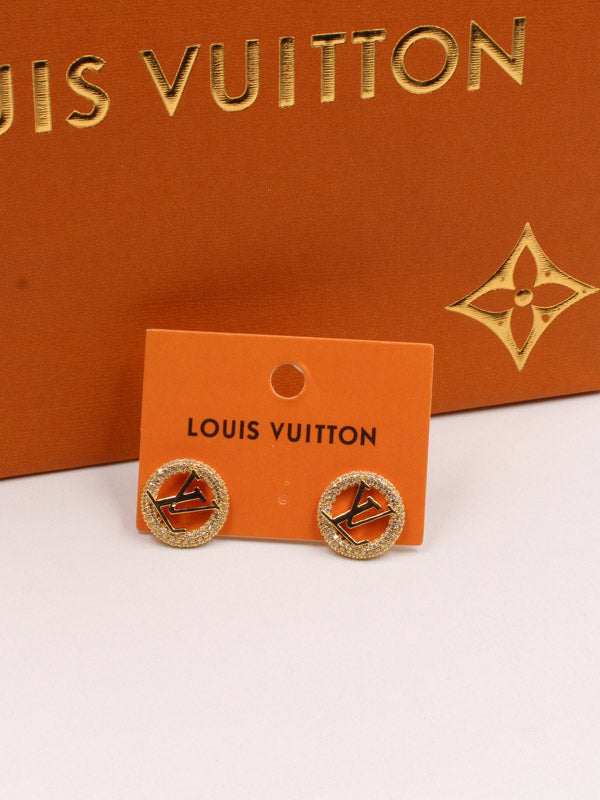 حلق لويس فيتون زركون LV حلق louis vuitton